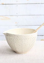 Load image into Gallery viewer,  Pouring Bowl - Medium-chevrons-  white speckled  NEW
