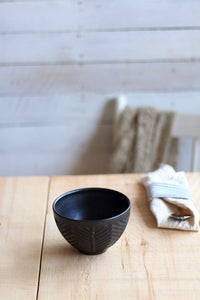 Coffee bowl - white - fluting
